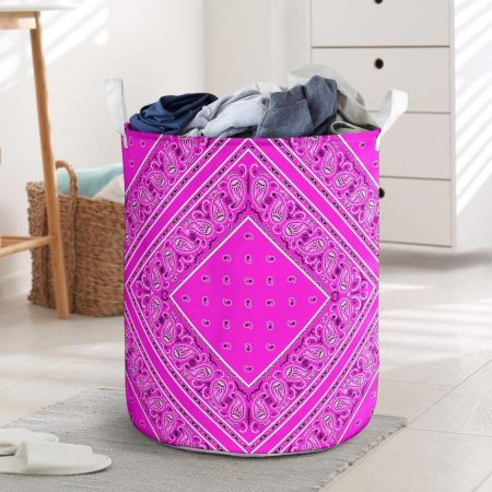 Abruptly Pink Patterns All Over Printed Laundry Basket
