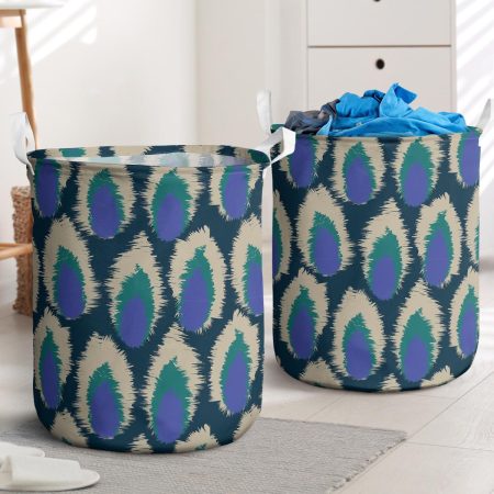 Abstract Brush Stroke Fur Pattern Design Laundry Basket