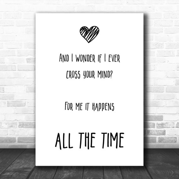 Lady Antebellum Need You Now Song Lyric Music Wall Art Print ...