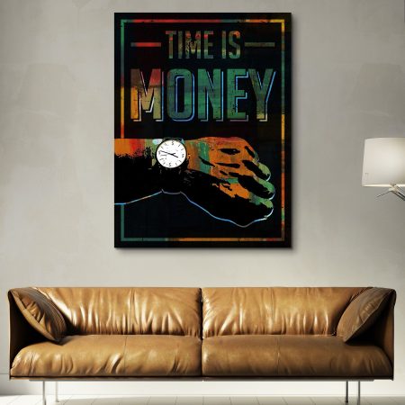Time Is Money Canvas Art Wall Decor