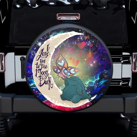 Godzilla Love You To The Moon Galaxy Spare Tire Covers Gift For Campers - Jeep Tire Covers