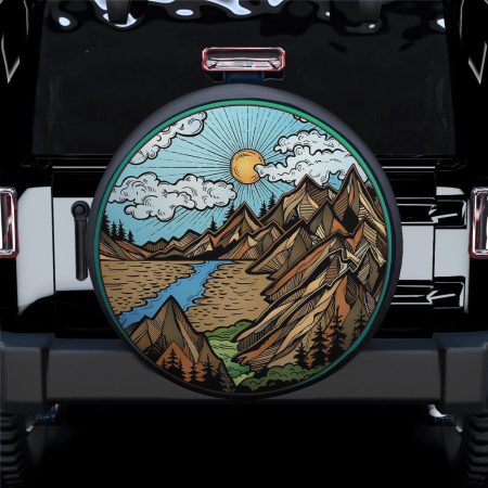 Mountain Is Calling Jeep Car Spare Tire Cover Gift For Campers - Jeep Tire Covers