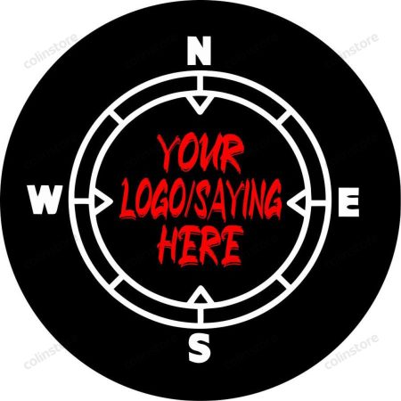 Compass With Your Custom Saying/Logo Spare Tire Cover - Jeep Tire Covers