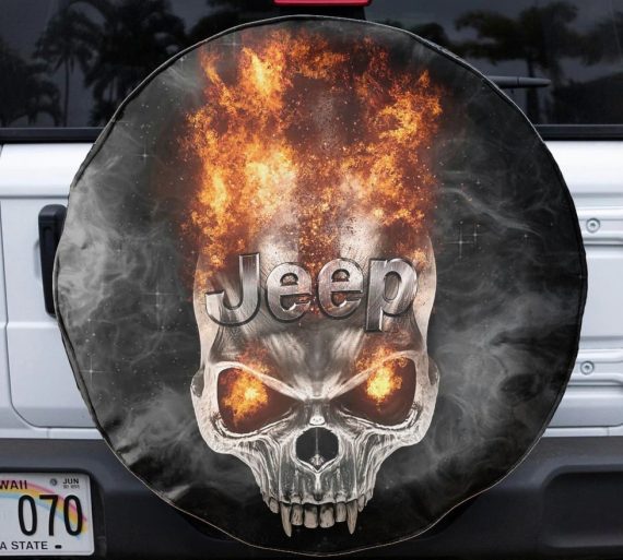 Jeep Skull Vampire Spare Tire Cover – Swansdowne™ Wear For Everyday ...