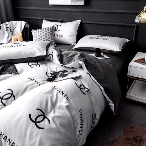 Luxury Cn Chanel Ver Bedding Sets Duvet Cover Bedroom Luxury Brand Bedding Bedroom
