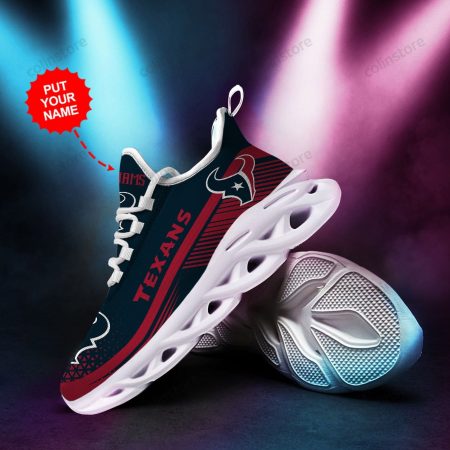Houston Texans Custom Personalized Max Soul Sneakers Running Sports Shoes For Men Women