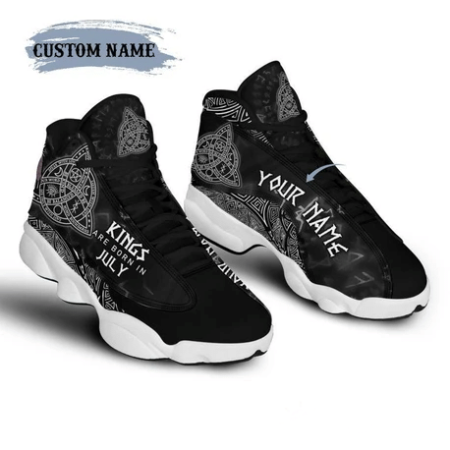 [Personalized Name]  Gift  American July Birthday Gift July King Personalized July King  Pattern  Shoes Air Jordan 13 SHOES  men and women