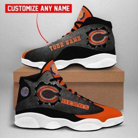 [Personalized Name] Chicago Bears NFL Football Team Sneaker For Lover Air Jordan 13 SHOES  men and women