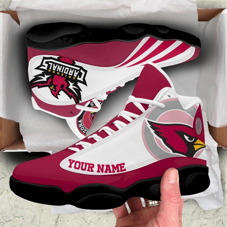Arizona Cardinal Jordan 13 - Personalized - Customer Add Your Name Air Jordan 13 Gifts For Men Women For Fans Shoes Sneakers