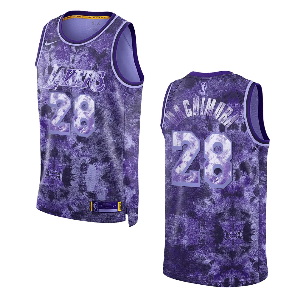 Los Angeles Lakers 2023 Select Series Rui Hachimura Camo Purple Jersey